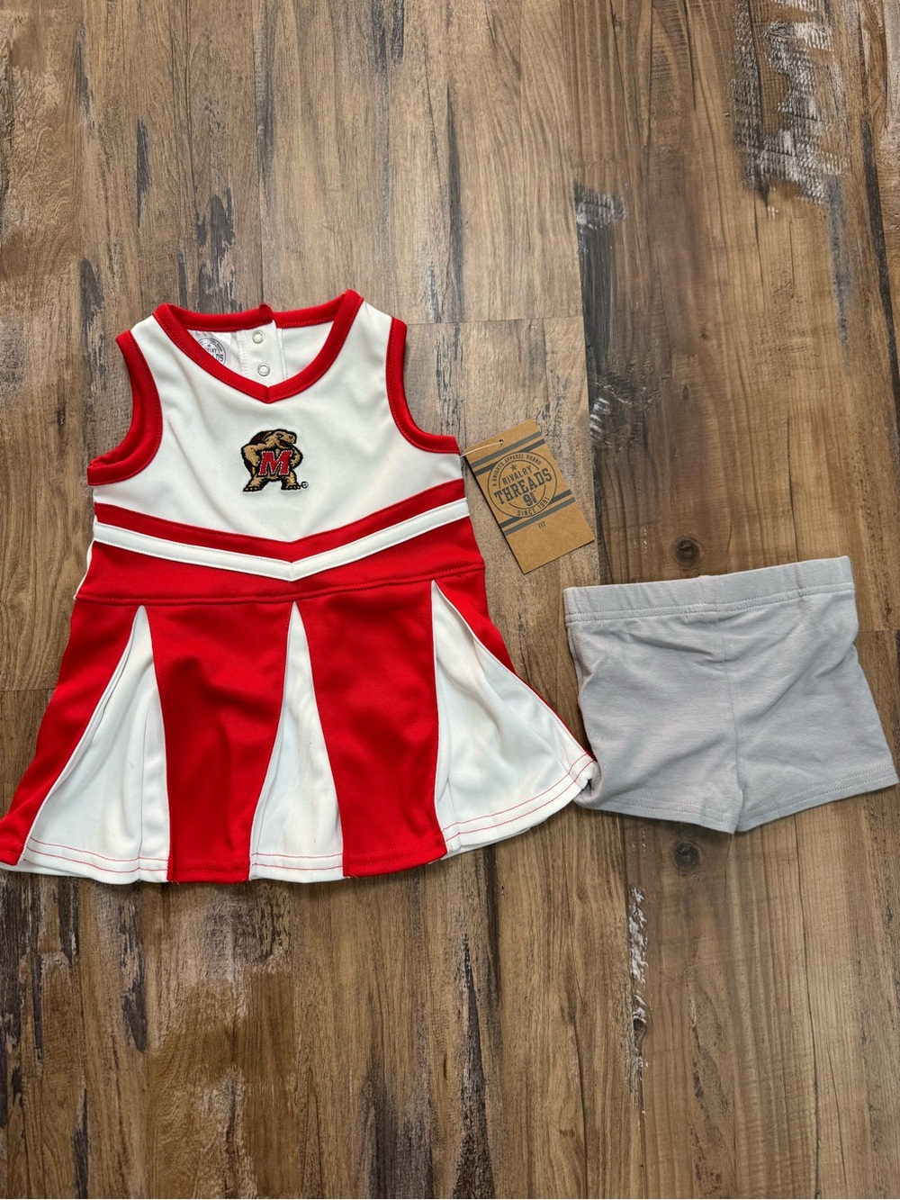 Maryland Terrapins Red & White Cheer Dress Set